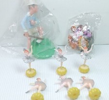 Vintage 60's 70's Wilton Cake Toppers Lot New Used
