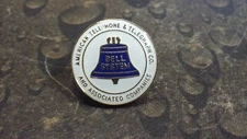 Bell System Logo pin badge American Telephone & Telegraph Co. and Associated Co