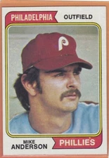 1974 TOPPS BASEBALL MIKE ANDERSON #619 PHILLIES EXMT/EXMT+ *86722