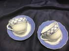 2 WEDGWOOD SCANDIC BLUE COPENHAGEN tea cup & saucer sets. NEVER USED!! — photo 5
