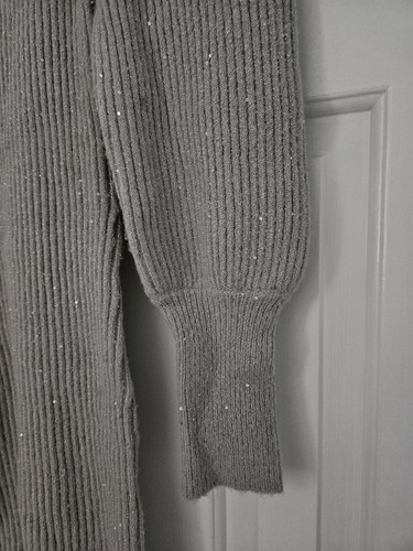 1. State Women's Gray Sparkle Knit Long Sleeve Sweater Dress Size XS NWT (bn18 - Picture 7 of 7