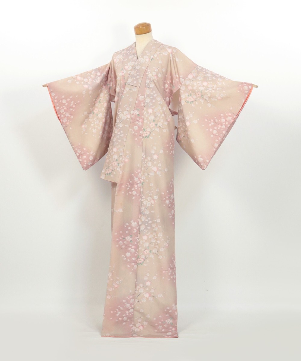 pink kimono style dress Alice Kimono Robe - Long - Summer Toile - Pink, M/L