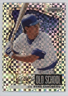 2022 Panini Prizm Old School Power Plaid 73/75 Ryne Sandberg #OS-4 HOF 06ec