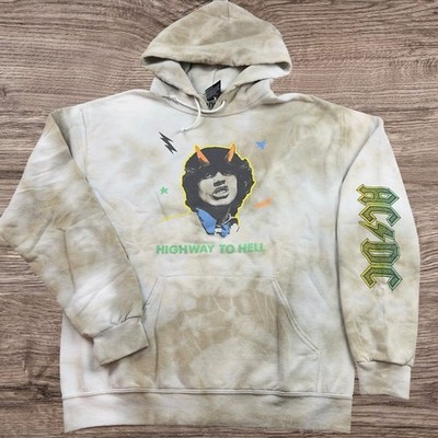 AC/DC Highway To Hell / Tie Dye Hoodie Sweatshirt Adult Size Medium