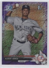 2017 Bowman Chrome Prospects Purple Shimmer Refractor Albert Abreu #BCP153 f0v