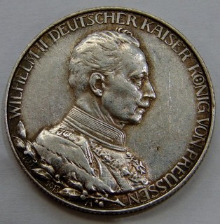 Germany Prussia 1913 A Silver 2 Mark KM# 533
