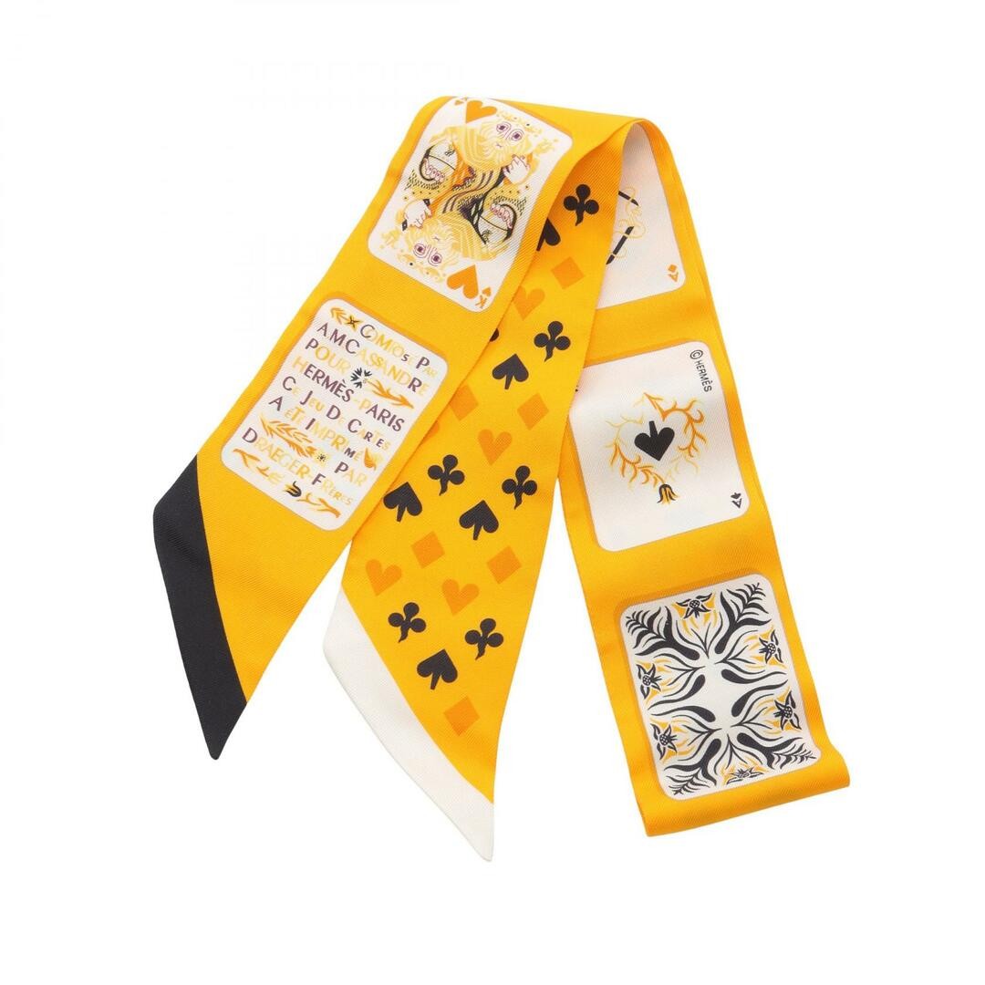 Hermes Jeu De Cartes Silk Scarf Classic French Design