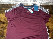 NWT! Market & Spruce 2 Pack Taanner Boxy Cotton Blend Tee Size LRG - see photo