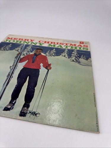 Johnny Mathis Merry Christmas LP Vinyl 1958 Columbia Records CL 1195 2 Eye - Picture 3 of 6