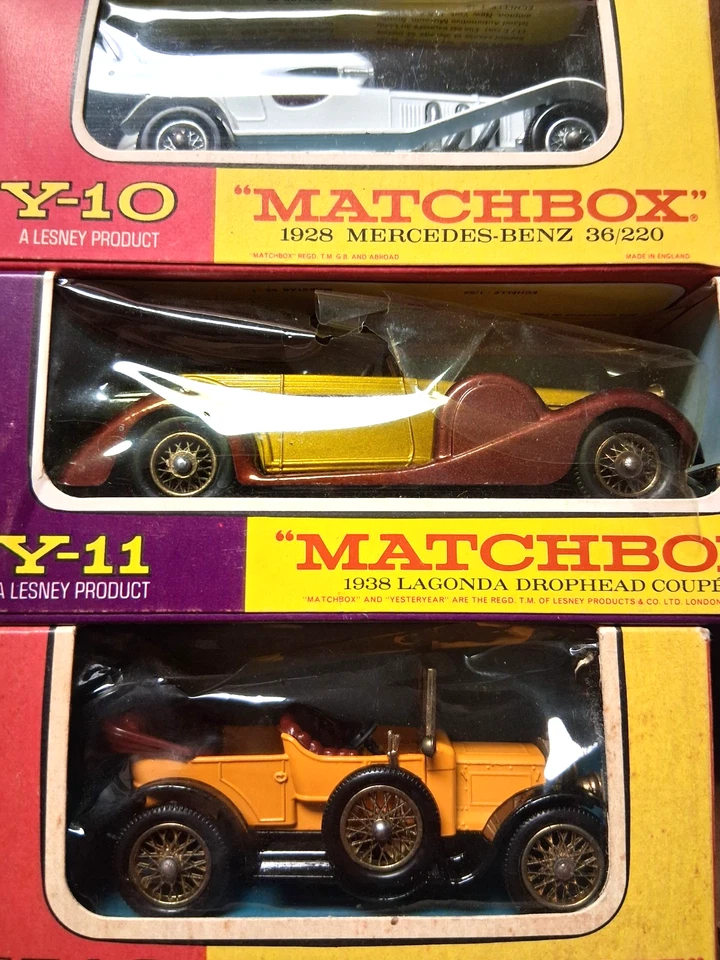 12-Matchbox Lesney Models Of Yesteryear CARS MINT IN THE BOXES! - Image 3 of 4