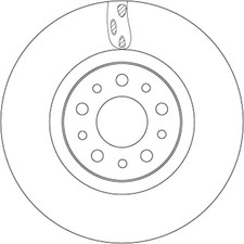 2x TRW Bremsscheibe DF6933 für TIPO FIAT 356HXH1A 356SXB1A 356SXH1A 356SXD1A 357