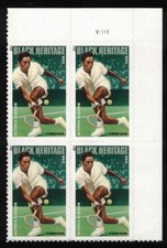 U.S. Black Heritage Althea Gibson UR Plate Block Of 4- Stamps. Scott #4803. MNH
