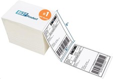 9527 Product Fanfold 4 x 6 Direct Thermal Labels 1 Stacks  500 Labels, White