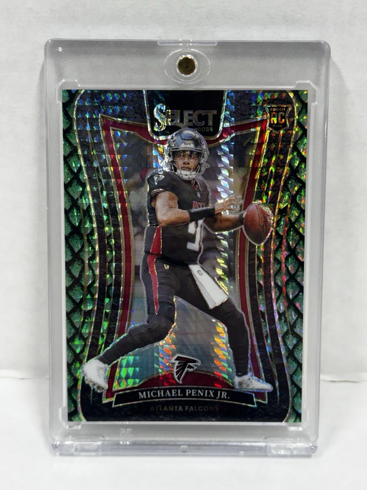 2024 Panini Select Michael Penix Jr #371 Dragon Scale RC /81 Falcons