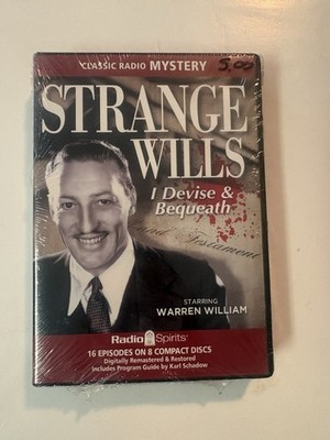 Strange Wills Starring Warren Williams Classic Radio Mystery 16 Episodes On 8 Cd