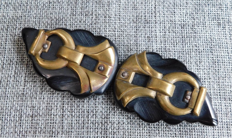 Antique Vntg Buckle Bakelite #035-K