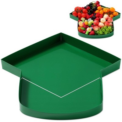 Green 13.7 Inch Fillable Grad Cap Cardboard Charcuterie Tray Candy Box 2026