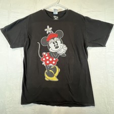 Disney WDW Minnie Mouse Tshirt Graphic Shirt Black Size Large