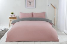 Image of Emma Barclay Lyla Reversible Duvet Set in Blush Pink/Grey - Single