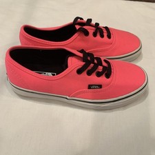 Womens 6.5 Vans Authentic Neon Pink NWOB Beautiful shoes