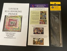 Colonial Needle JJ08 Locker Needle Hook 6.25"- Comes w/ scrap Rug Locker Instr.