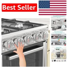 Child Safety Stove Knob Covers - 5 Pack Adhesive Gas Guard for Kids  Pets