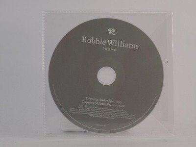 ROBBIE WILLIAMS  TRIPPING (Y1) 2 Track Promo CD Single including Plastic Sleeve 