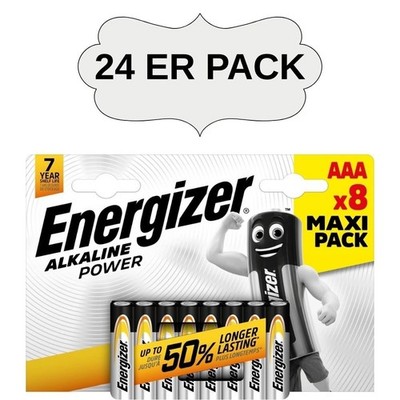 Energizer Power Max Alkaline Batterie AAA 1,5 V 800mAh Batterie Blisterpack 24ER