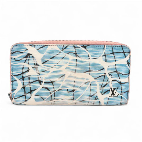 Louis Vuitton Epi Zippy Wallet M56233 Blue x pink Zip Round Wallet