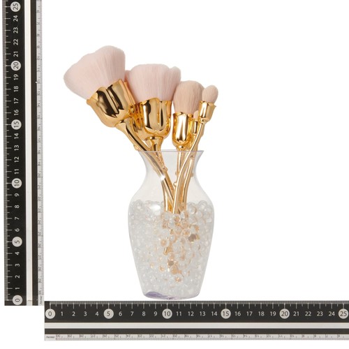 Juego de brochas de maquillaje transparente Francfranc ABS Rossa - Imagen 8 de 9