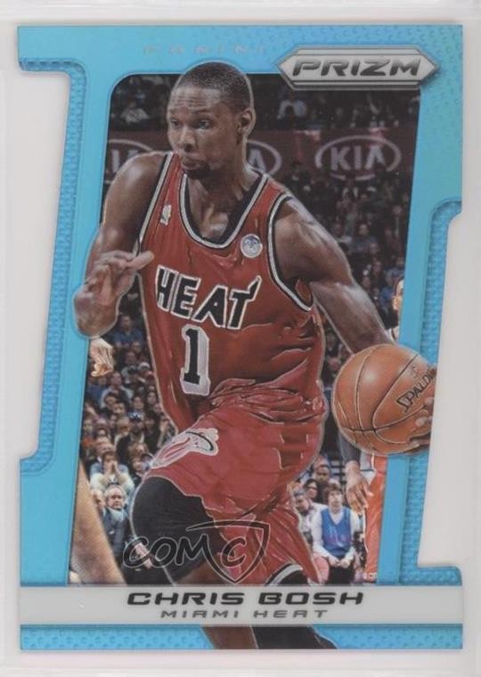 2013-14 Panini Prizm Light Blue Prizm Die-Cut /199 Chris Bosh #23 HOF 5ir