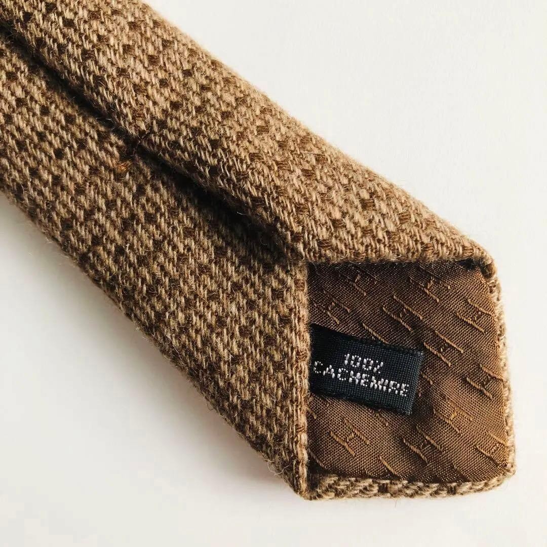 Excellent Condition HERMES  Tie Solid Brown - image 7