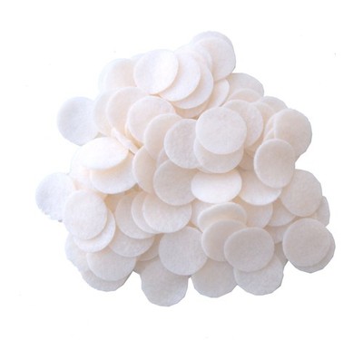 Playfully Ever After Cream Off-White Craft Felt Circles (1 Inch - 100pc)