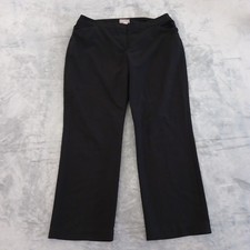 Chico's Dress Pants Womens Size 3 Black 39x30 High Rise Pockets