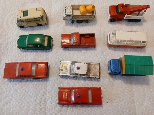 Lesney Matchbox Lot of 10 Collectible Cars