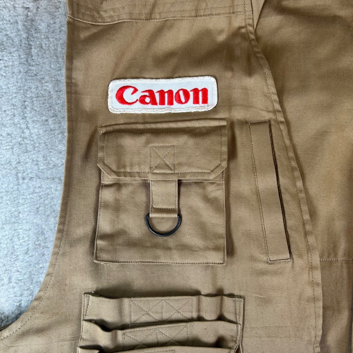 Fuji Photo Film USA Photography Vest Men's XL Tan Canon Fujifilm