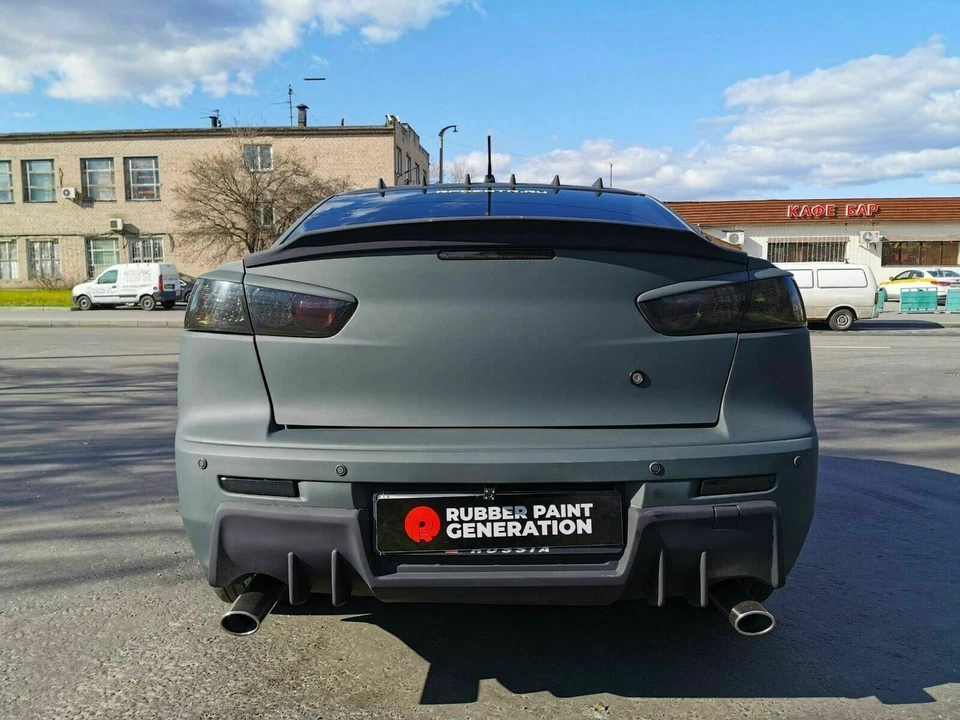 Rear Diffuser EVO Style(ABS) for Mitsubishi Lancer X 2007-17 *FREE DHL SHIPPING* - Изображение 3 из 4
