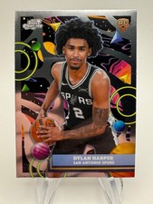 2025-26 Topps Chrome Cosmic DYLAN HARPER Rookie Base Set #186 Spurs