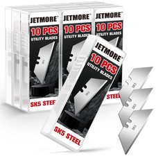 100 Pack Utility Knife Blades, SK5 Steel Box Cutter Blades, Standard Utility Bla