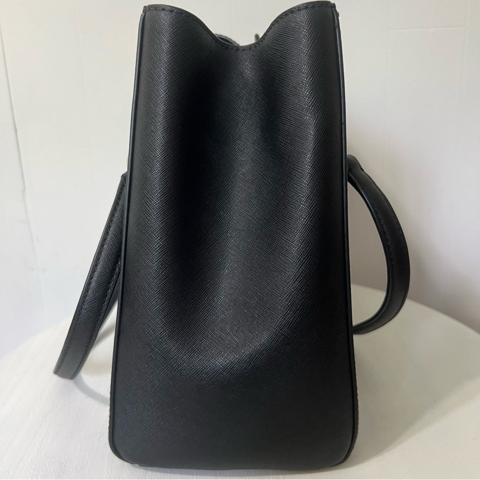 Michael Kors Sofia Black Leather Structured Tote … - image 7