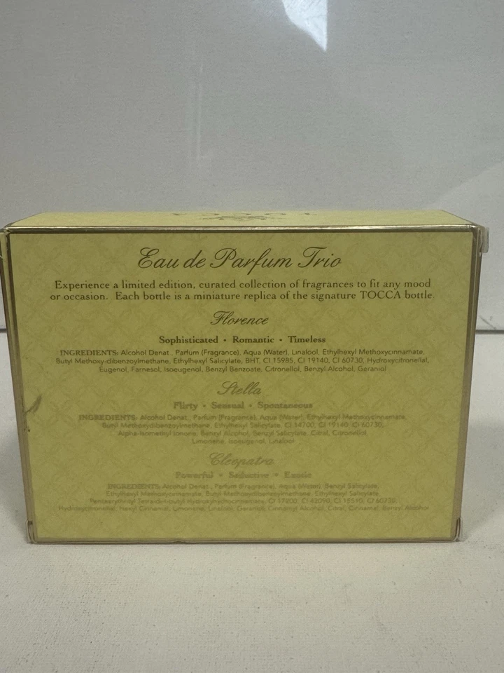 Tocca Eau de Parfum Trio Set Mini Perfume .17oz Cada Florence, Stella, Cleopatra Foto 2 de 4