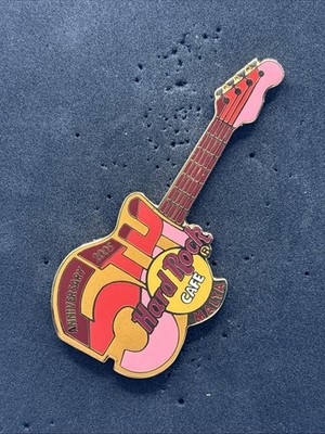 Hard Rock Cafe Malta 5th Anniversary Painted Guitar LE 200 Pin 30091