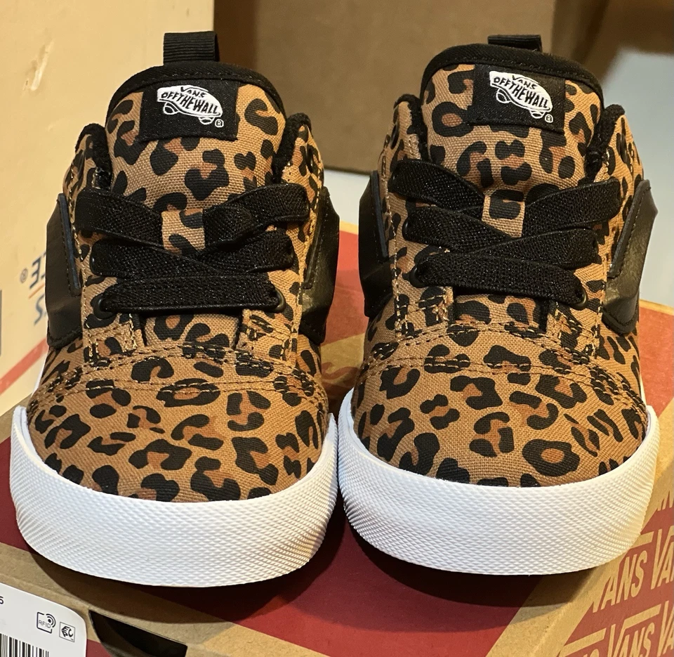 VANS Knu Skool эластичный кружева леопард и черный размер 9c ребенка ясельного возраста туфли новый в коробке - Изображение 2 из 4