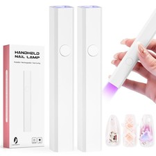 Handheld uv Light Gel Nails Portable UV LED Light for Curing Polish Cordless 2pc