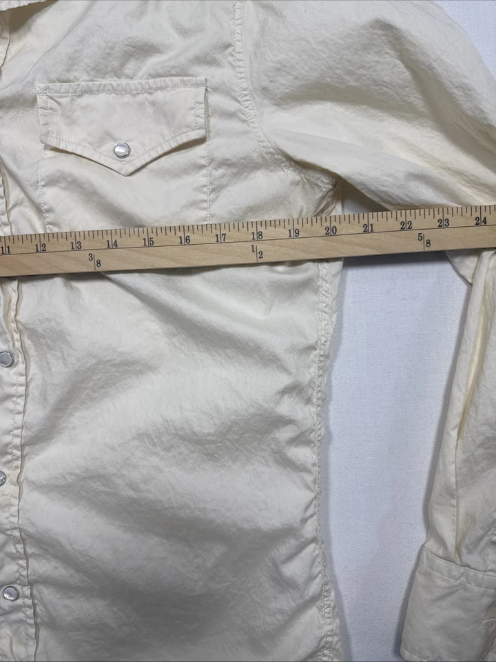 Camisa Brunello Cucinelli Para Hombre "Leisure Fit" 100% Algodón A Presión Perla M Foto 3 de 4