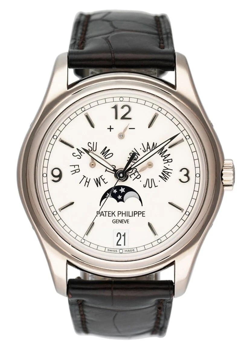 Patek Philippe — Patek Philippe Annual Calendar 5146G Cream Dial Watch & Papers