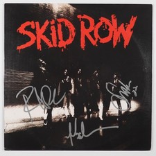 Skid Row JSA Signed Autograph Record Vinyl Debut Album Sebatian Bach +