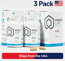 3x Mind Lab Pro?MLP?v4 Universal Nootropic? Brain Booster Supplement for Focus