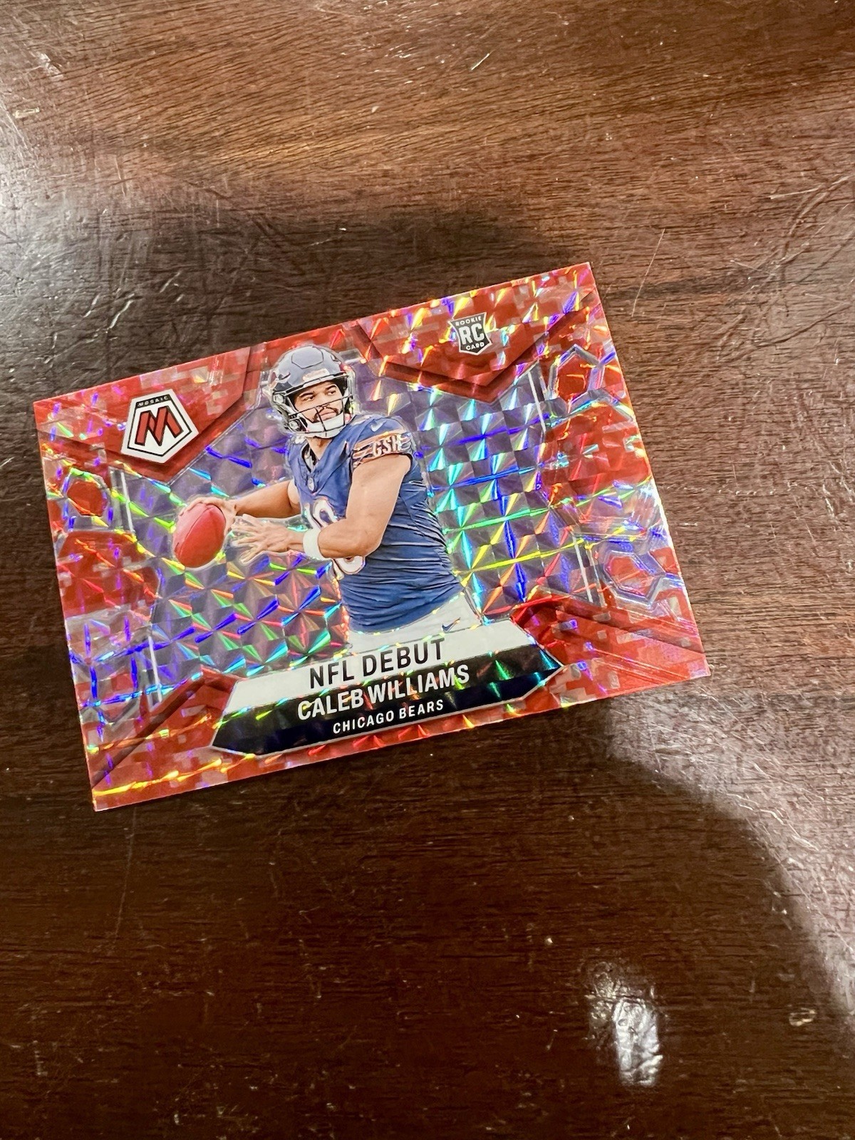 2024 Panini Mosaic - NFL Debut Caleb Williams #289 Red Camo Mosaic Prizm (RC)