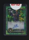 2024 Topps Chrome Jackson Chourio RC Rookie AUTO Green Yellow Lava Lamp 48/85